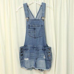 🌞5/$15 SALE🌞 Y2K Vintage Ci Sono Denim Jean Overall Shorts Size Small